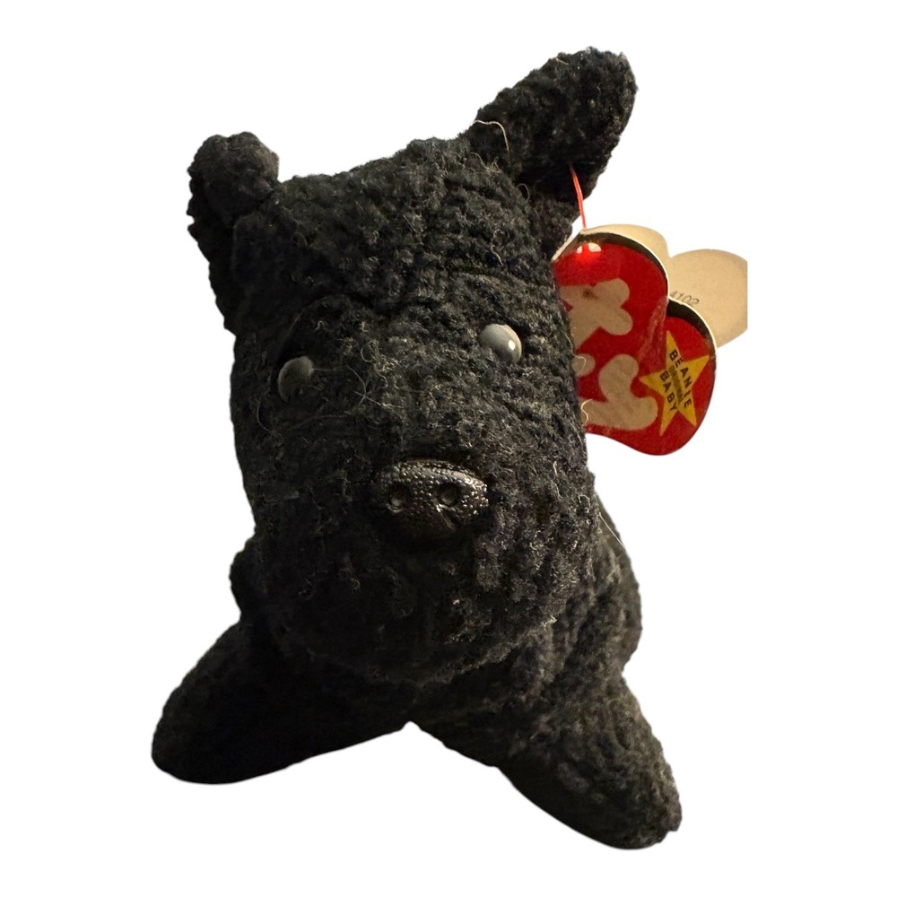 Ty Beanie Baby Scottie the Dog 1996 Vintage Plush Scottish Terrier Style 4102